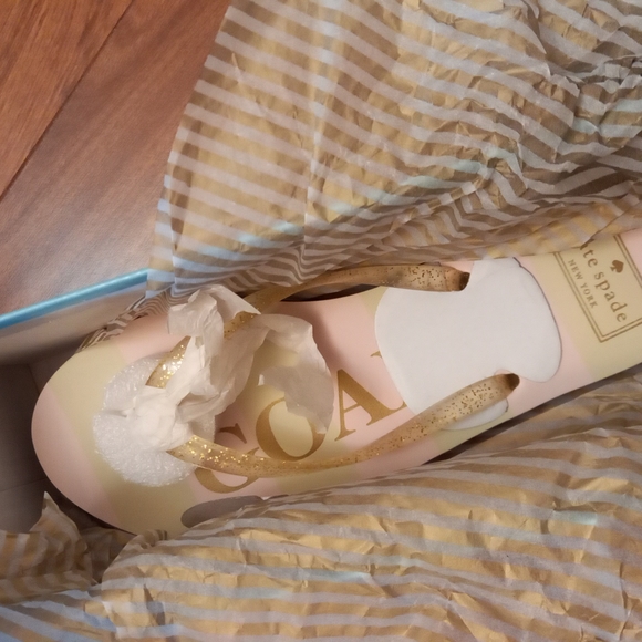 NIB Kate Spade flip flops squad goals size 7 - Picture 6 of 7